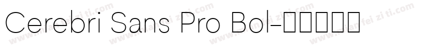 Cerebri Sans Pro Bol字体转换